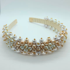 Diadema Tejida Color Pastel - Bambú Rosa Joyas y Accesorios