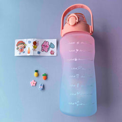 Termo grande 2lt degradado Azul-Rosado - Bambú Rosa Joyas y Accesorios