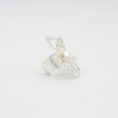 Anillo Plateado Flor Paradise