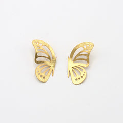 Aretes Maxi Topos Mariposa Media Dorado