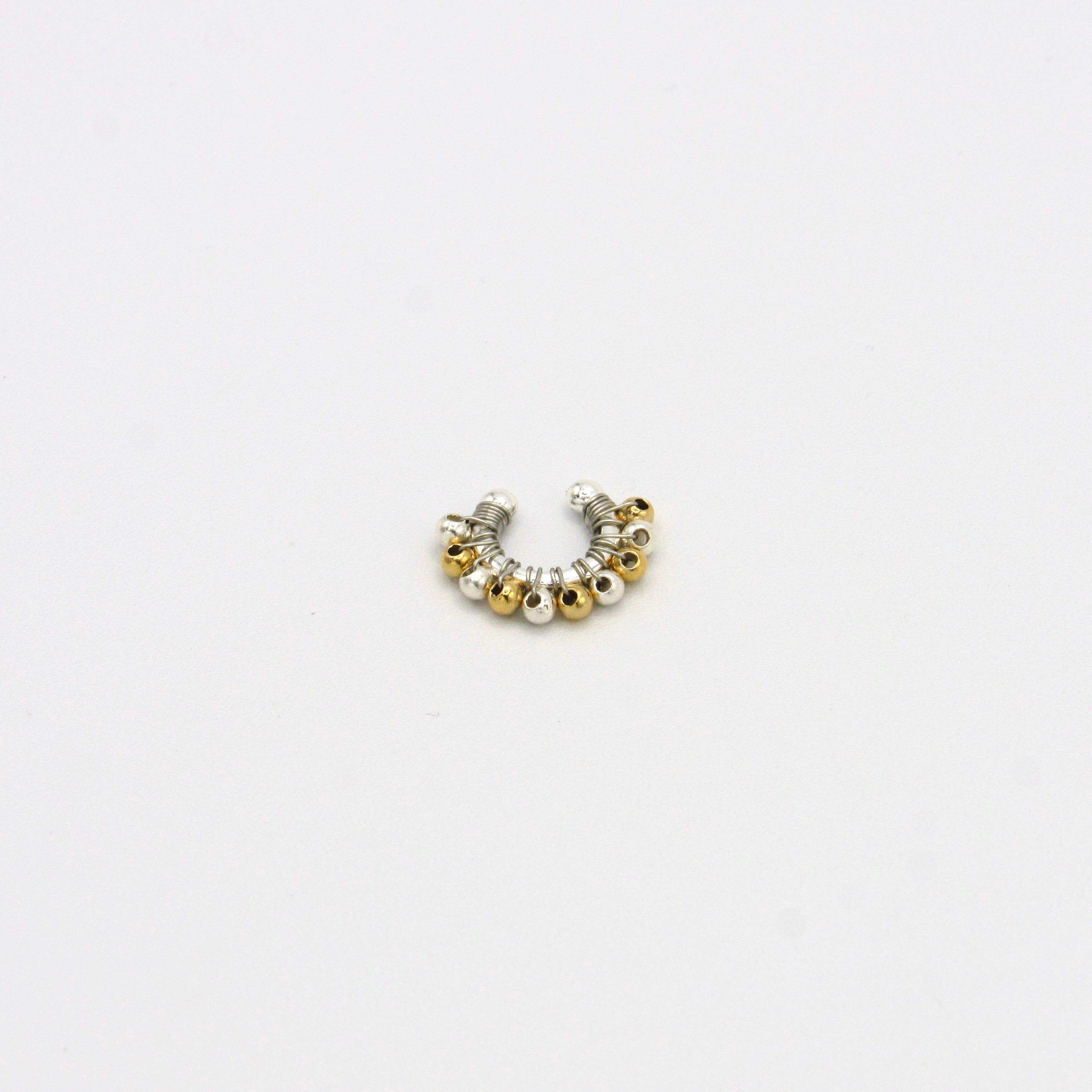 Ear Cuff Balines Dorado Plata