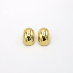 Aretes Lisos Esencial Dorados