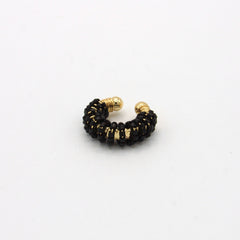 Ear Cuff Miyuki Esencial Negro