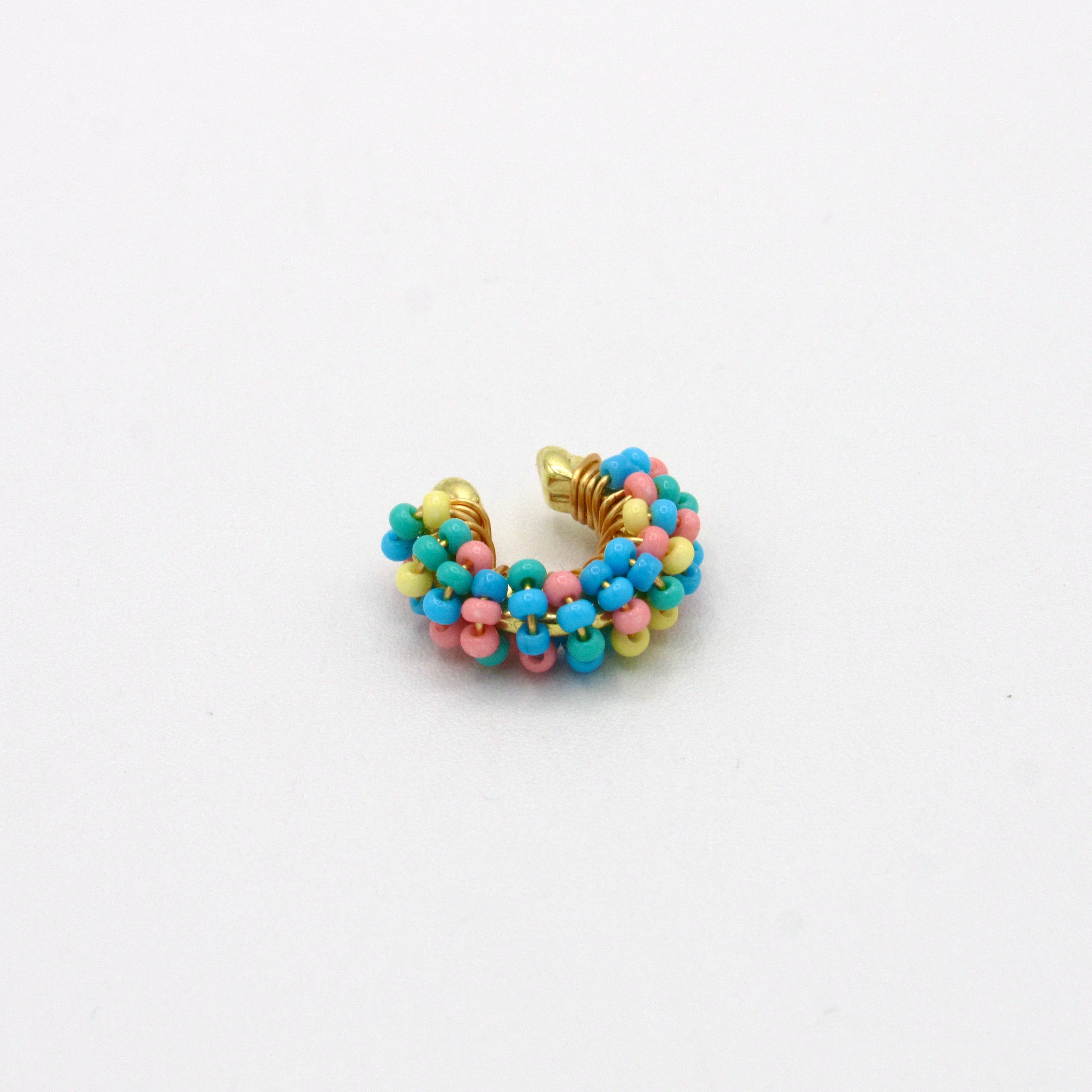 Ear Cuff Mostacilla Esencial Multicolor Pastel