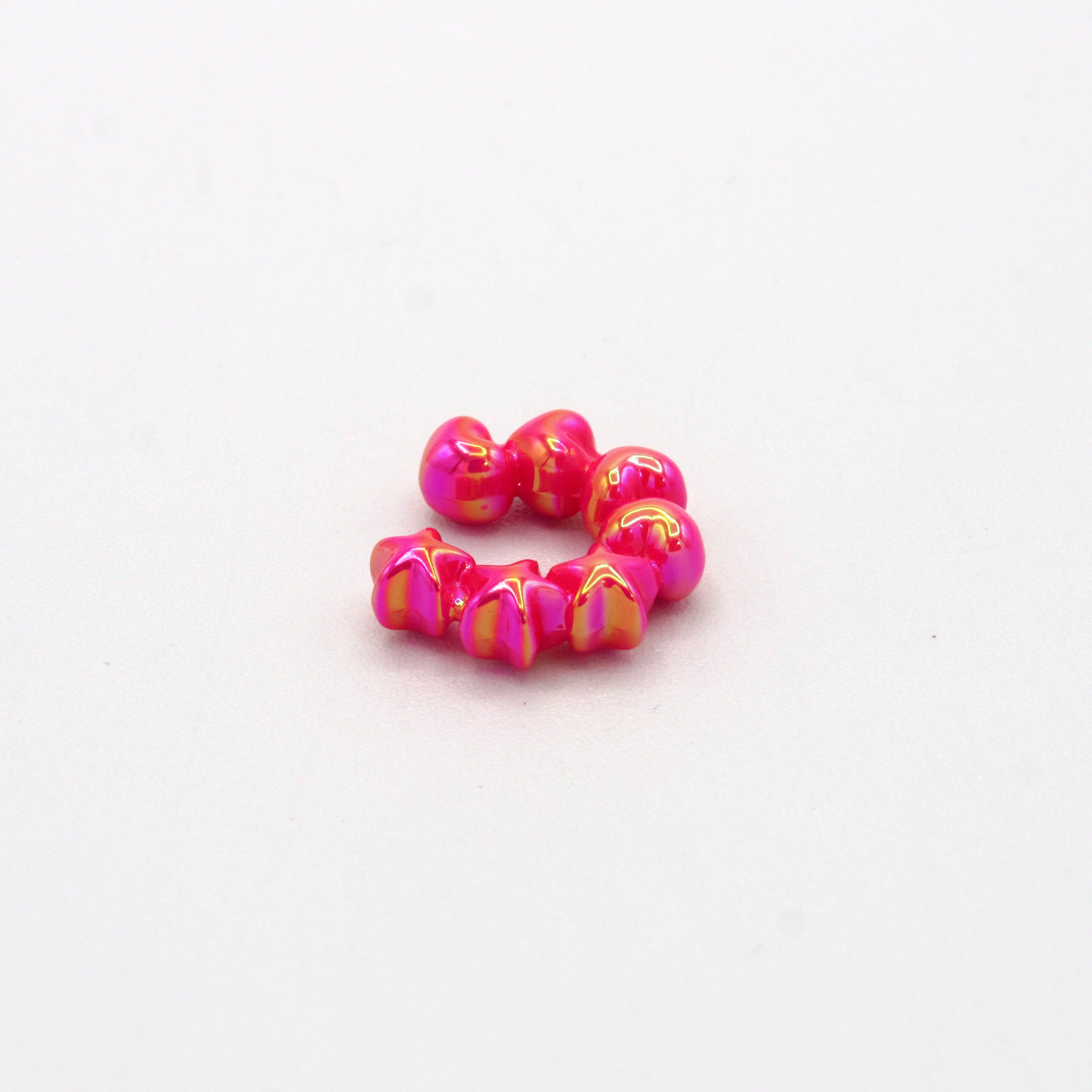 Ear Cuff Porcelanicron Esencial Visos Fucsia