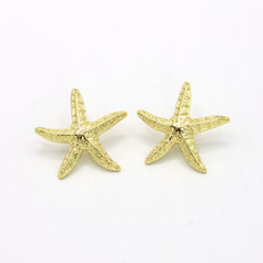 Aretes Maxi Topos Estrellas De Mar Dorados