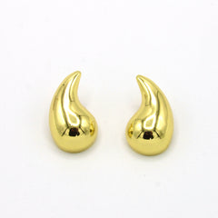 Aretes Maxi Topos Gotas Esencial Dorados