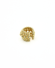 Ear Cuff Esferas Abanico Dorado