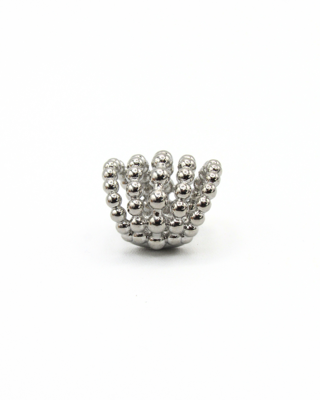 Ear Cuff Esferas Abanico Plateado