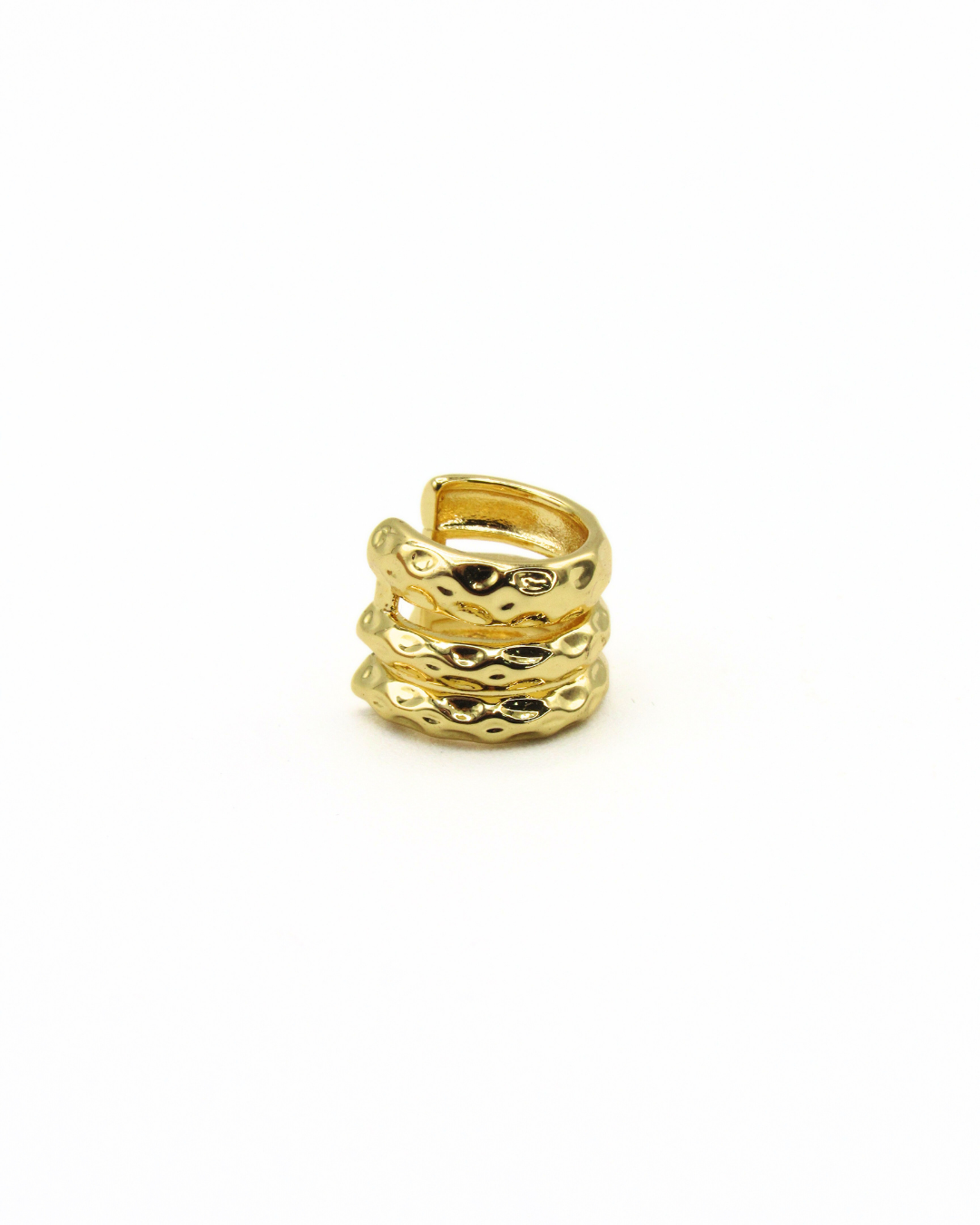 Ear Cuff Triple Linea Texturizado