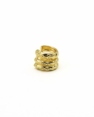 Ear Cuff Triple Linea Texturizado
