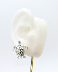 Aretes Topos Tortugas Plateadas