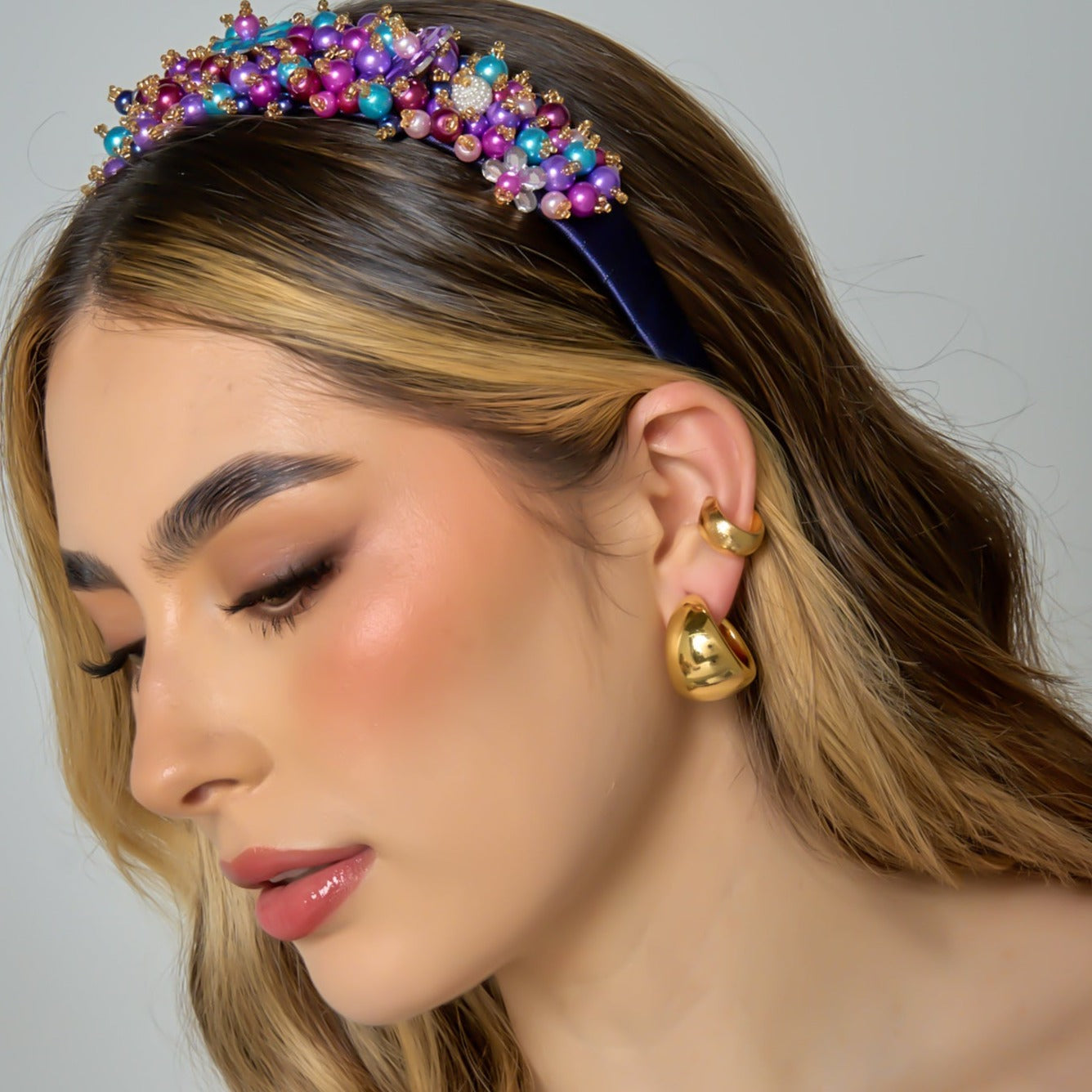 Ear Cuff Liso Dorado