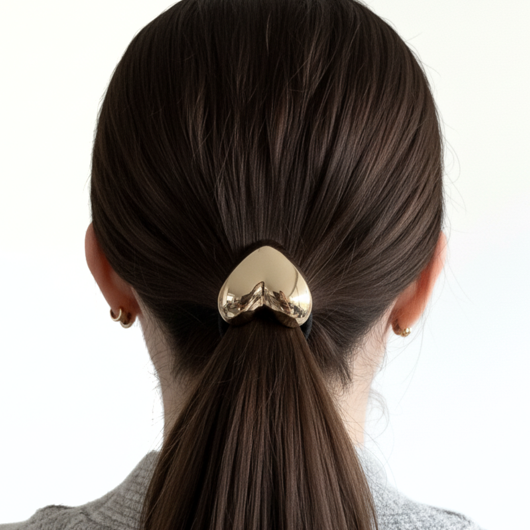 Accesorio para el cabello Corazón Dorado