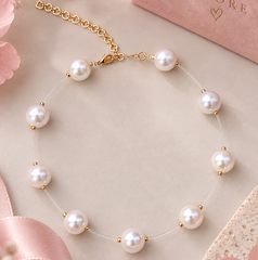 Maxi Collar perlas invisible Amore