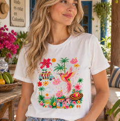 Camiseta manga corta Colombia tierra querida