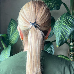 Hair Clip Estrella Plateada