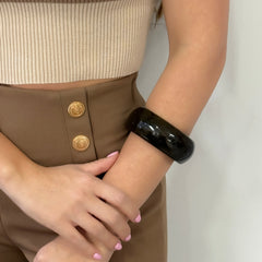 Pulsera Maxi Resina Tonos Tierra
