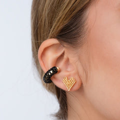 Ear Cuff Miyuki Esencial Negro