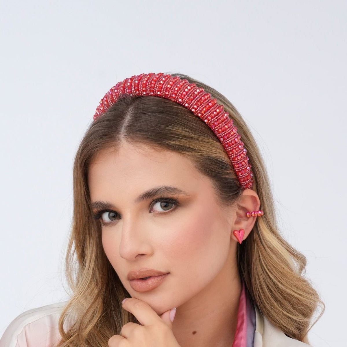 Diadema Tejida Roja