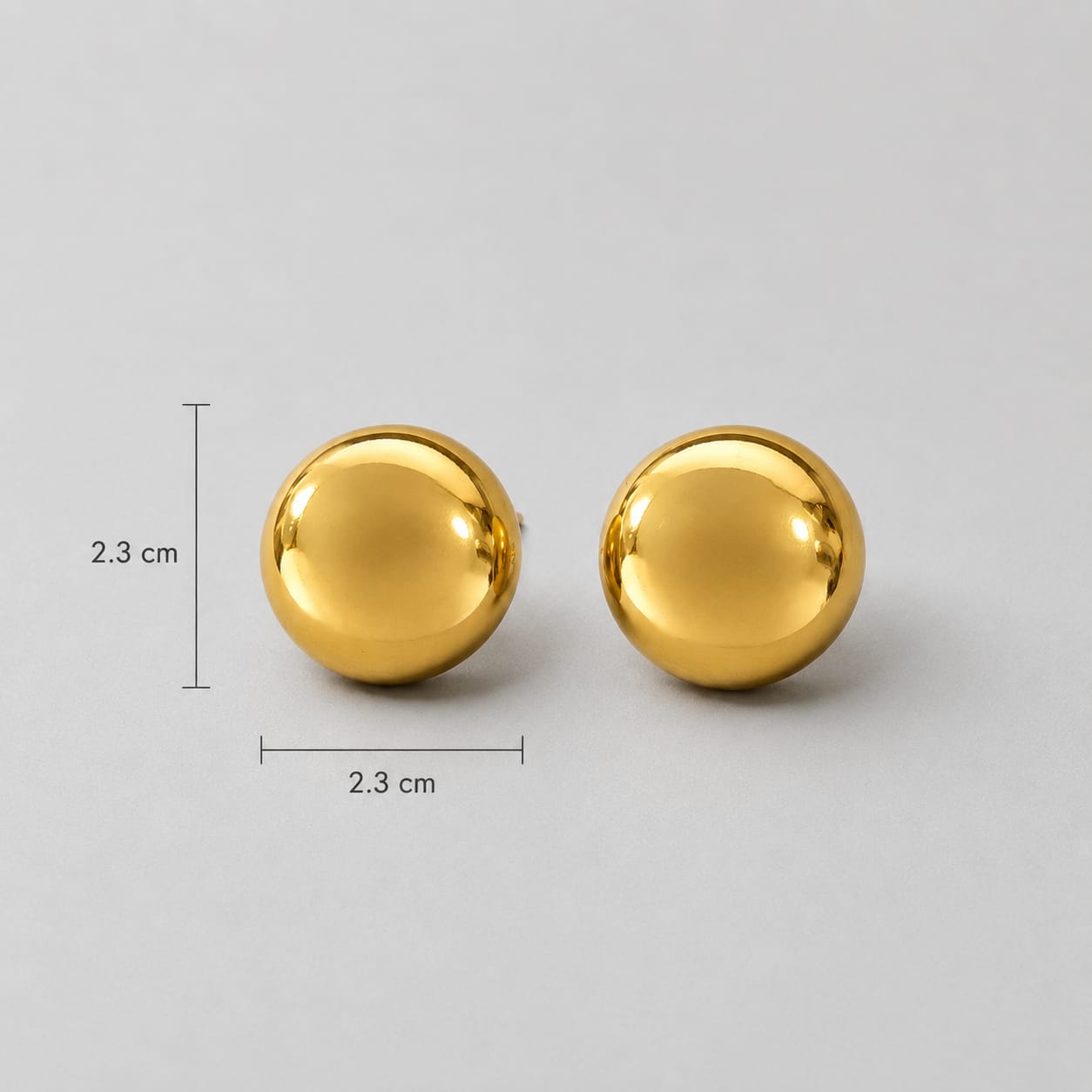 Aretes Maxi Topo Dorados Florecer - Bambú Rosa Joyas y Accesorios 