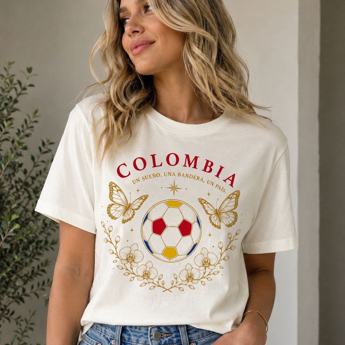 Camiseta manga corta Mariposas Colombia