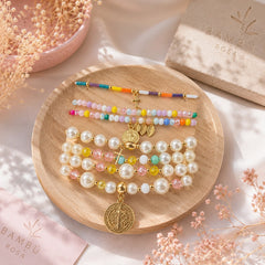 Set Pulseras X 7 Multicolor Aura