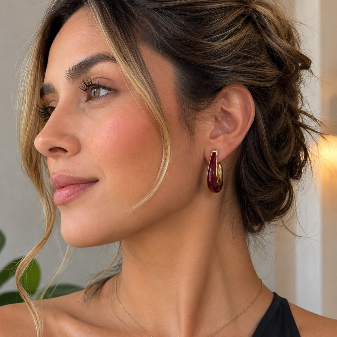 Aretes Maxi Candongas Vino Aura