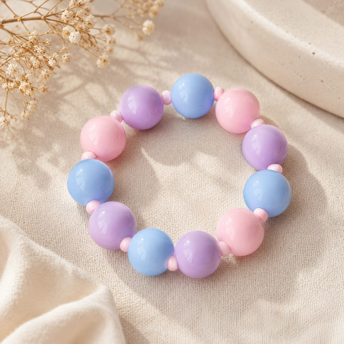 Pulsera Abaco Colores Pasteles Aura