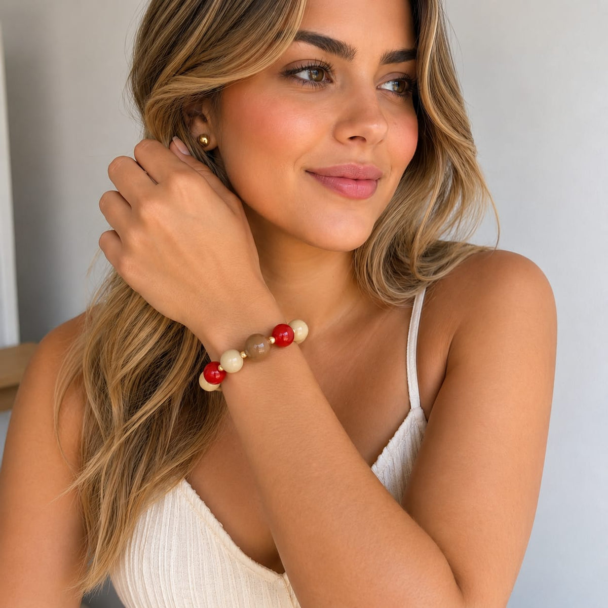Pulsera Abaco Rojo Aura