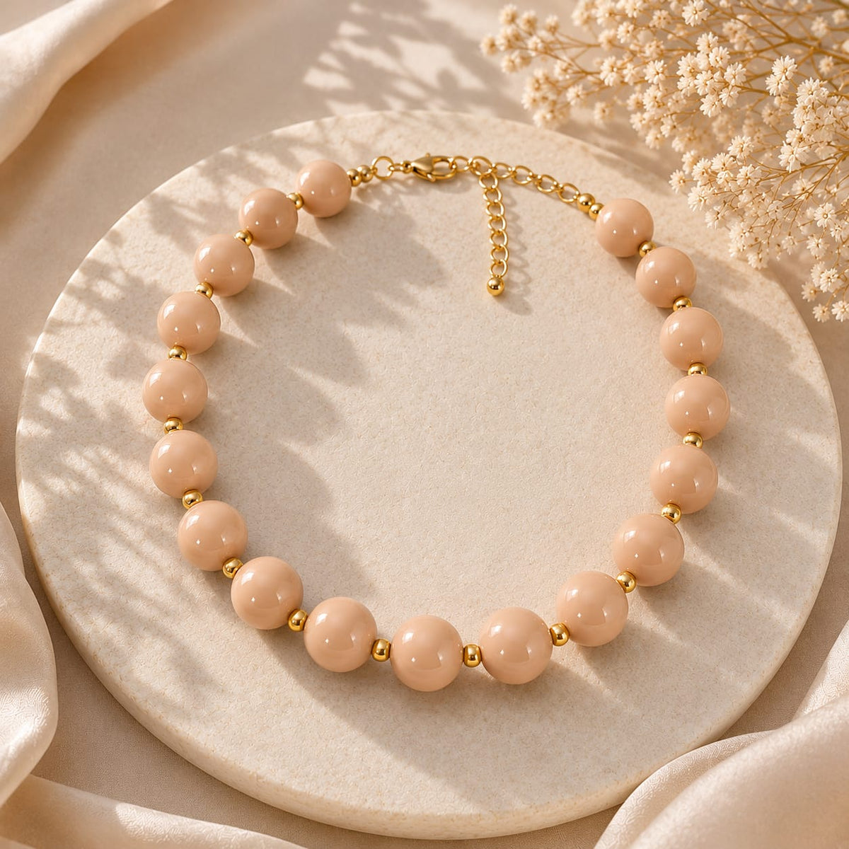 Maxi Collar Piedras Ábaco Café Aura