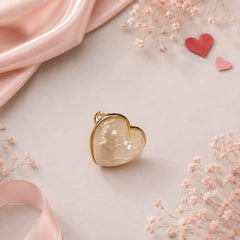 Anillo Maxi Corazón Nácar Dorado Amaré