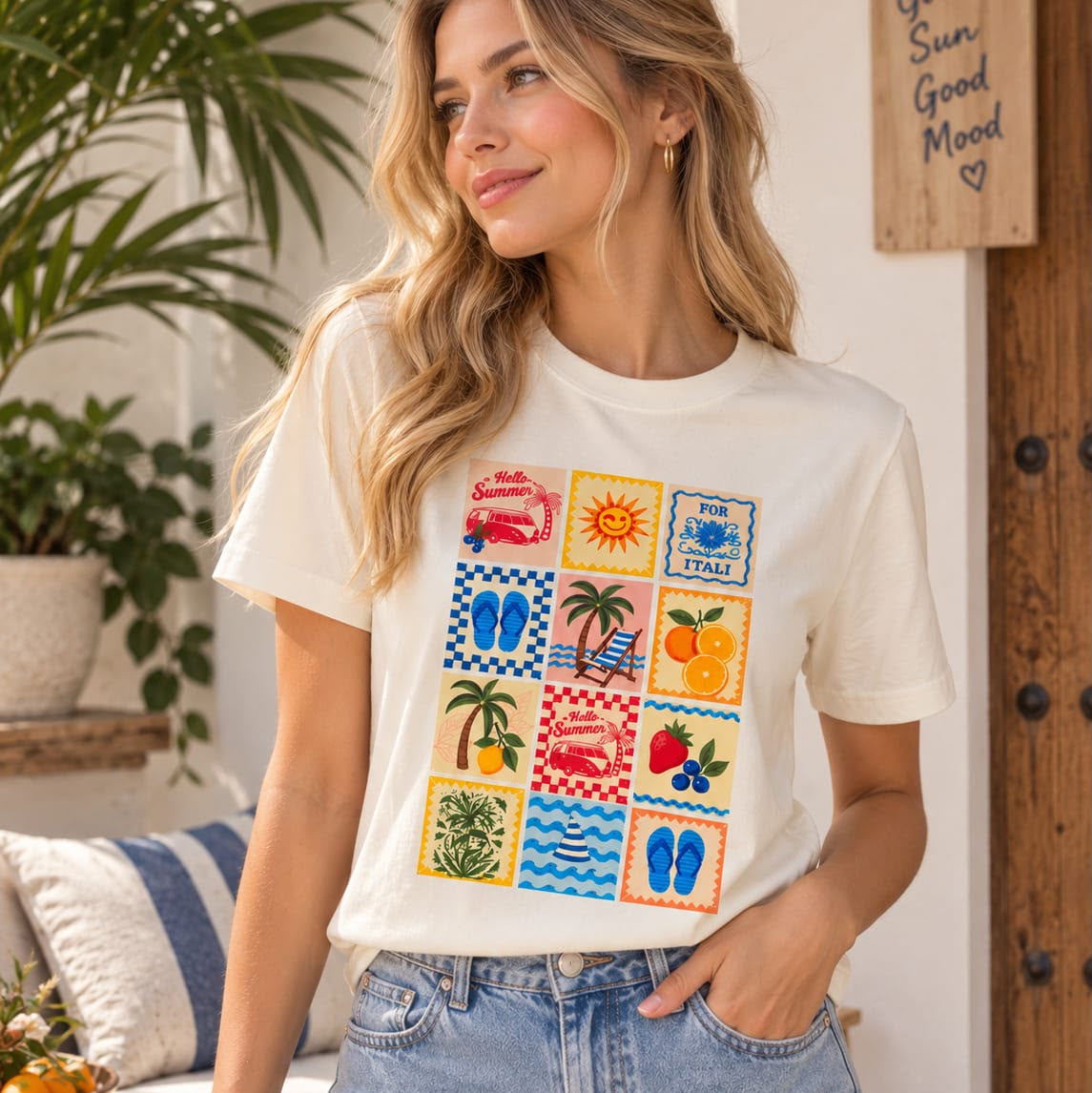 Camiseta manga corta Playera Summer