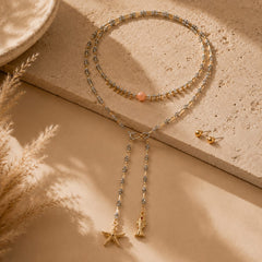 Set Collar Corbatin  y Topo Balin Cristales Plateados Aura