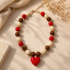 Maxi Collar Ábaco Rojo Aura