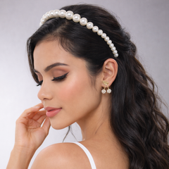 Diadema Perlas Musa - Bambú Rosa Joyas y Accesorios 