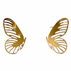 Aretes Topos Mariposa Ligera Dorado