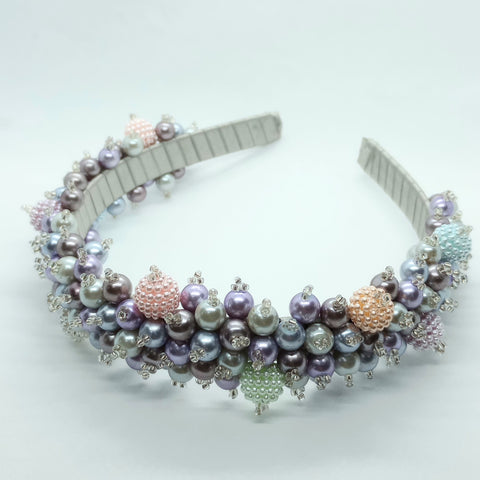 Diadema Tejida Christmas Plateada - Bambú Rosa Joyas y Accesorios 