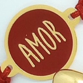 Pulsera Chaquiras Roja Amor Botanica - Bambú Rosa Joyas y Accesorios 